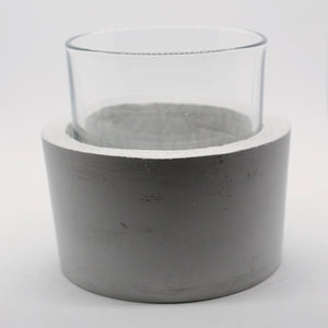 Vasiliki - Concrete and Glass Vase