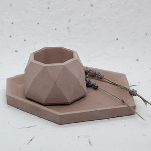 Geometric Concrete Tray