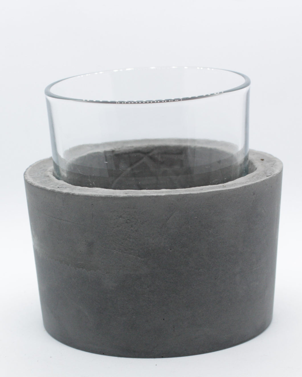 Vasiliki - Concrete and Glass Vase